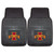 Set of 2 Black and Red NCAA Iowa State University Cyclones Car Mats 17" x 27" - IMAGE 1