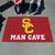 4.9' x 7.8' Red NCAA University of Southern California Trojans Man Cave Rectangular Area Rug - IMAGE 2