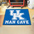 33.75" x 42.5" Blue and White NCAA University of Kentucky Wildcats Rectangular Mat Area Rug - IMAGE 2
