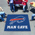 59.5" x 71" Blue and White NFL Buffalo Bills "Man Cave" Tailgater Area Rug - IMAGE 2
