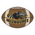 20.5" x 32.5" Brown and Black NCAA University of Wisconsin-Milwaukee Panthers Football Mat Area Rug - IMAGE 1