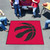 59.5" x 71" Red and Black NBA Toronto Raptors Rectangular Tailgater Mat Outdoor Area Rug - IMAGE 2