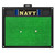 17" x 20" Black and Green U.S. Naval Academy Golf Hitting Mat - IMAGE 1