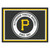 87" x 117" Black and Yellow MLB Pittsburgh Pirates Plush Non-Skid Area Rug - IMAGE 1