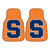 Set of 2 Orange and Blue NCAA Syracuse University Front Carpet Car Mats 17" x 27" - IMAGE 1