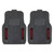 Set of 2 Black and Red NFL Arizona Cardinals Front Car Mats 21" x 27" - IMAGE 1