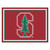 8' x 10' Red and Green NCAA Stanford University Cardinal Plush Non-Skid Area Rug - IMAGE 1