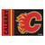 19" x 30" Black and Red NHL Calgary Flames Starter Mat Area Rug - IMAGE 1