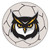 27" White and Black NCAA Kennesaw State University Owls Soccer Ball Mat - IMAGE 1