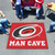 5' x 6' Red and White NHL Hurricanes Man Cave Tailgater Rectangular Mat Area Rug - IMAGE 2