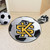 27" White and Black NCAA Kennesaw State University Owls Soccer Ball Door Mat - IMAGE 2