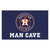 5' x 8' Blue and White Contemporary MLB Houston Astros Rectangular Area Rug - IMAGE 1