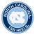 27" Blue NCAA University of North Carolina Chapel Hill Tar Heels Rounded Door Mat - IMAGE 1