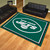 8' x 10' Green and White NFL New York Jets Plush Non-Skid Area Rug - IMAGE 2