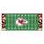 2.5' x 6' Red and Green NFL Kansas City Chiefs X-Fit Football Field Rectangular Area Rug Runner - IMAGE 1