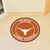 27" Orange and White NCAA University of Texas Longhorns Rounded Door Mat - IMAGE 2