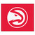 59.5" x 71" Red and White NBA Atlanta Hawks Tailgater Outdoor Area Rug - IMAGE 1