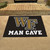 33.75" x 42.5" Black and Yellow NCAA Wake Forest University Demon Deacons All-Star Door Mat - IMAGE 2