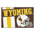 19" x 30" Brown and Yellow NCAA University of Wyoming Cowboys Holiday Starter Rectangular Door Mat - IMAGE 1