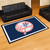 4.9' x 7.3' Blue and White Contemporary NCAA New York Yankees Rectangular Area Rug - IMAGE 2