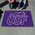 59.5" x 94.5" Purple and White NCAA University of Sioux Falls Cougars Mat Area Rug - IMAGE 2