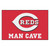 19" x 30" White Contemporary MLB Cincinnati Reds Rectangular Mat - IMAGE 1