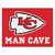 33.75" x 42.5" Red and White NFL Kansas City Chiefs "Man Cave" All-Star Door Mat - IMAGE 1