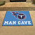 33.75" x 42.5" Blue and Red NFL Titans Man Cave All-Star Rectangular Mat Area Rug - IMAGE 2