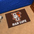 19" x 30" White and Orange NCAA Falcons Man Cave Starter Rectangular Mat Area Rug - IMAGE 2