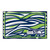 4' x 6' Blue and Green NFL Seattle Seahawks Plush Non-Skid Area Rug - IMAGE 1