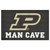 4.9' x 7.8' Black and White NCAA Purdue University Boilermakers Man Cave Rectangular Area Rug - IMAGE 1