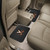 Set of 2 Black and Orange NCAA University of Virginia Cavaliers Rear Car Floor Mats 14" x 17" - IMAGE 2