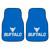 Set of 2 Blue and White NCAA State University of New York at Buffalo Car Mats 17" x 27" - IMAGE 1