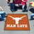 59.5" x 71" Orange and White NCAA University of Texas Longhorns Rectangular Mat Area Rug - IMAGE 2