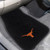 17" x 25.5" Black NCAA University of Texas Longhorns Embroidered Front Car Mat Set - IMAGE 2