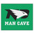 4.9' x 5.9' Green NCAA University of North Dakota Fighting Hawks Man Cave Tailgater Area Rug - IMAGE 1