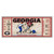 30" x 72" Red NCAA University of Georgia Bulldogs Ticket Non-Skid Mat Area Rug Runner - IMAGE 1