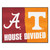 33.75" x 42.5" Multi-colored NCAA House Divided Alabama Tennessee Area Rug - IMAGE 1