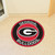 27" Red and Black NCAA University of Georgia Bulldogs Rounded Area Rug - IMAGE 2