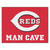 33.75" x 42.5" White Contemporary MLB Cincinnati Reds Rectangular Mat - IMAGE 1