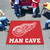 59.5" x 71" Red and White NHL Detroit Red Wings "Man Cave" Tailgater Rectangular Mat Area Rug - IMAGE 2