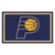 4' x 6' Blue and Yellow NBA Pacers Plush Non-Skid Area Rug - IMAGE 1