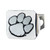 4" x 3.25" Silver and Black NCAA Clemson University Tigers Hitch Cover Automotive Accessory - IMAGE 1