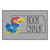 19" x 30" Gray and Blue NCAA University of Kansas Jayhawks Starter Mat Rectangular Area Rug - IMAGE 1