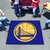 59.5" x 71" Blue NBA Golden State Warriors Rectangular Tailgater Mat Outdoor Area Rug - IMAGE 2
