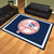 7.25' x 9.75' Blue and White Contemporary NCAA New York Yankees Rectangular Area Rug - IMAGE 2