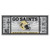 30" x 72" Gray and Black NFL New Orleans Saints Ticket Mat Area Rug Runner - IMAGE 1