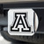 3.4" x 4" Silver and Black NCAA University of Arizona Wildcats Hitch Cover - IMAGE 2