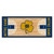 30" x 72" Blue and Yellow NCAA Notre Dame Fighting Irish Basketball Mat Area Rug Runner - IMAGE 1