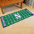 30" x 72" Green and Blue NCAA Northwestern University Demons Football Field Runner Mat Area Rug - IMAGE 2